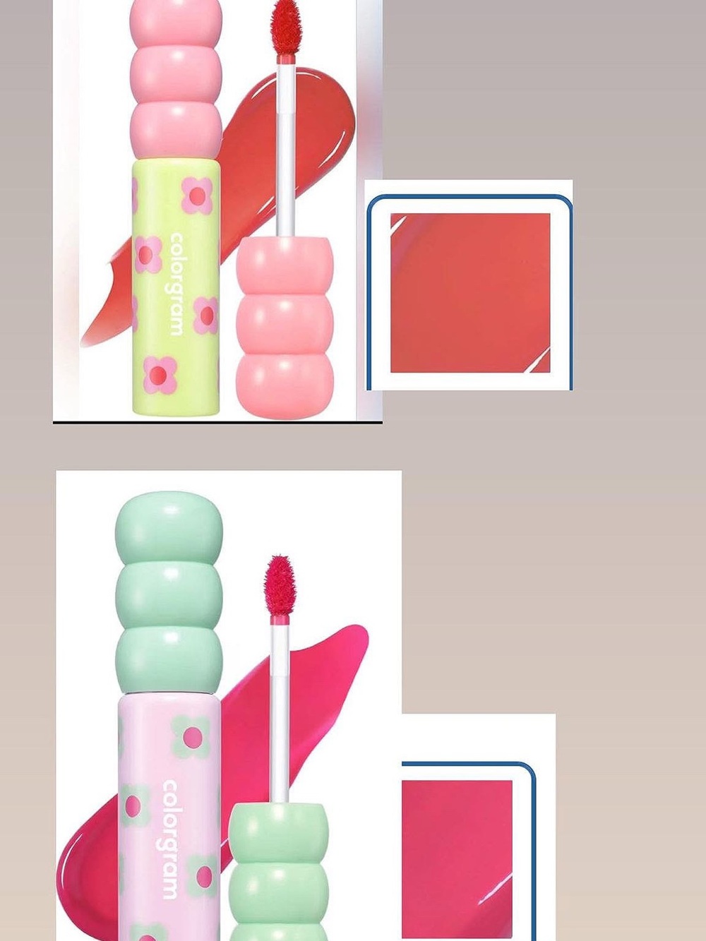 CHOOSE 1 COLORGRAM Fruity Glass Tint 02 Dewy Grapefruit or Adorable Berry
